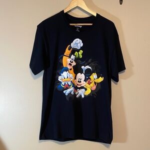 Disney Black Tee with Mickey and Friends